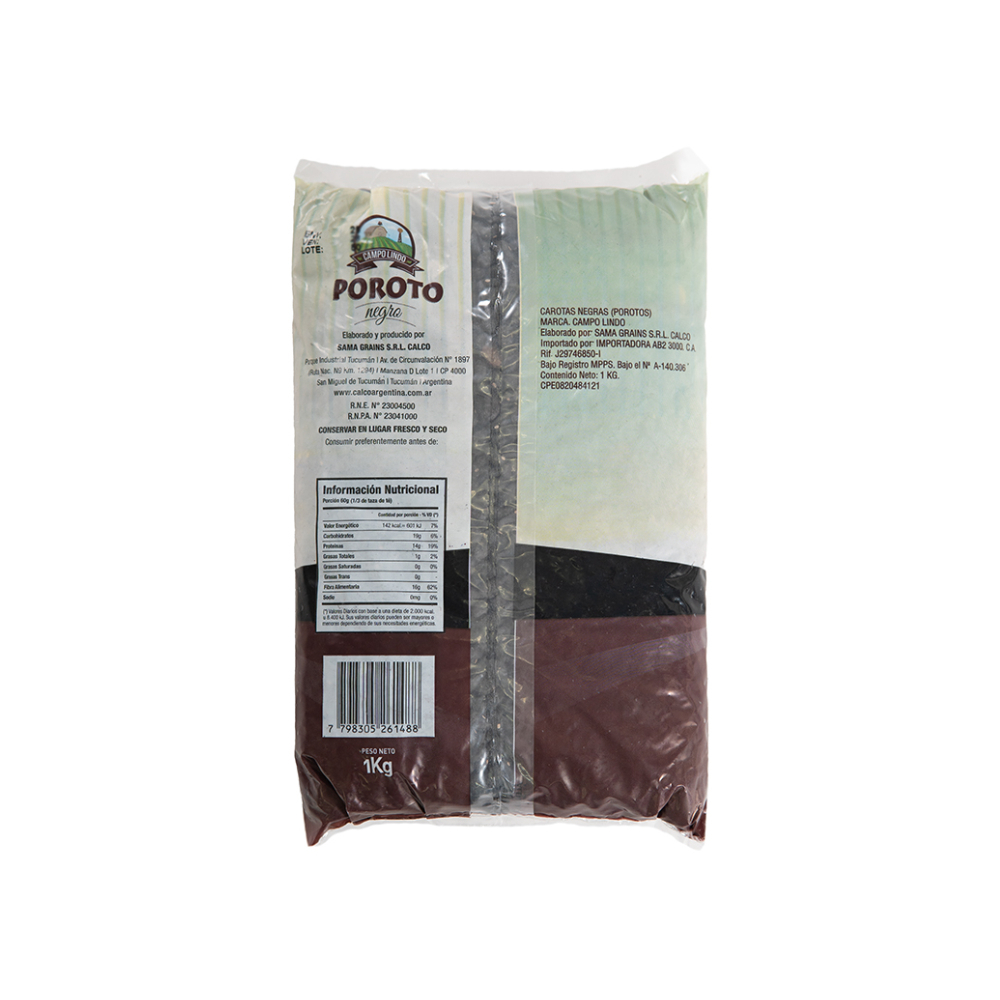 Frijoles negros Campo Lindo (1 kg / 2. 2 lb)5