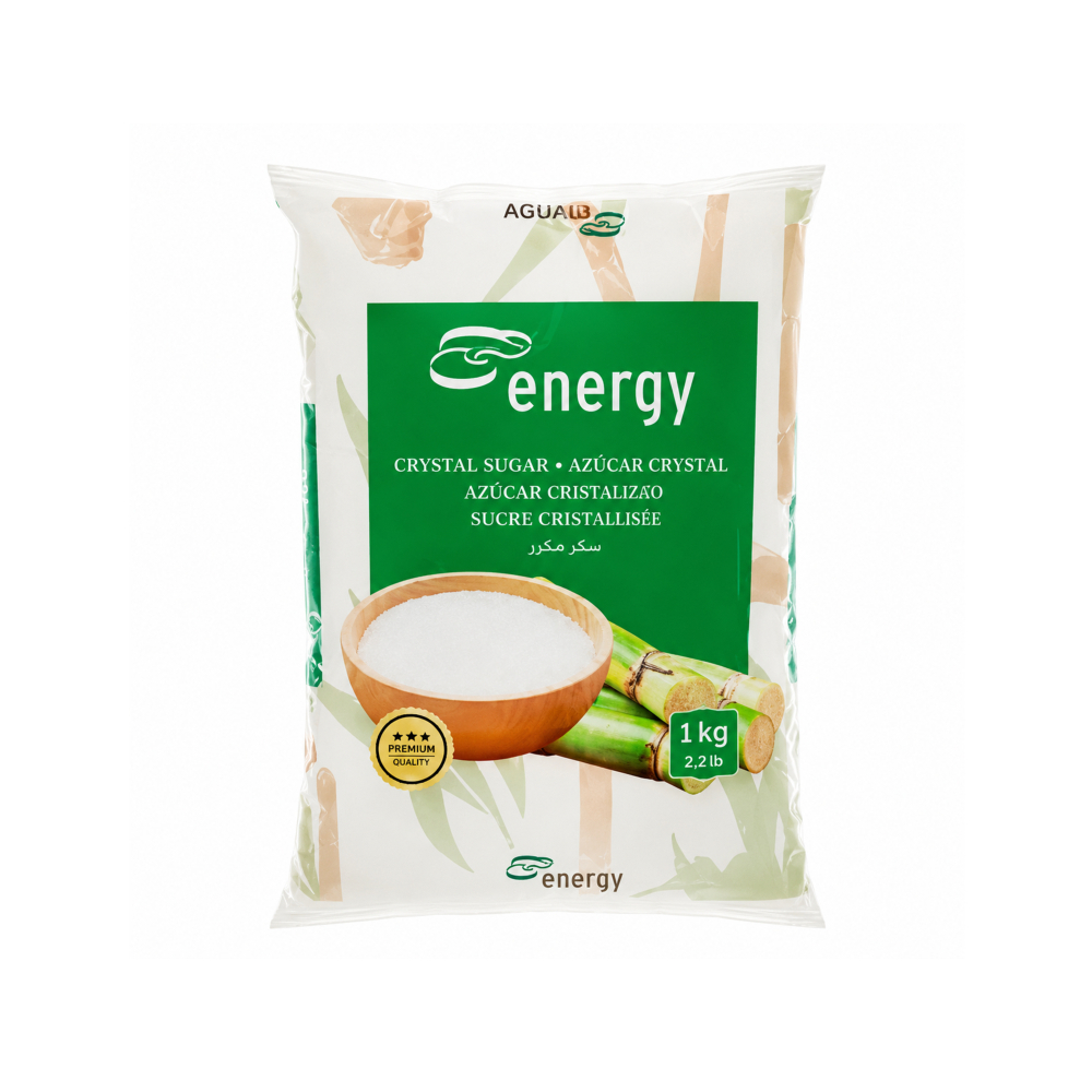 Azúcar blanca cristalina Energy (1 kg / 2. 2 lb)