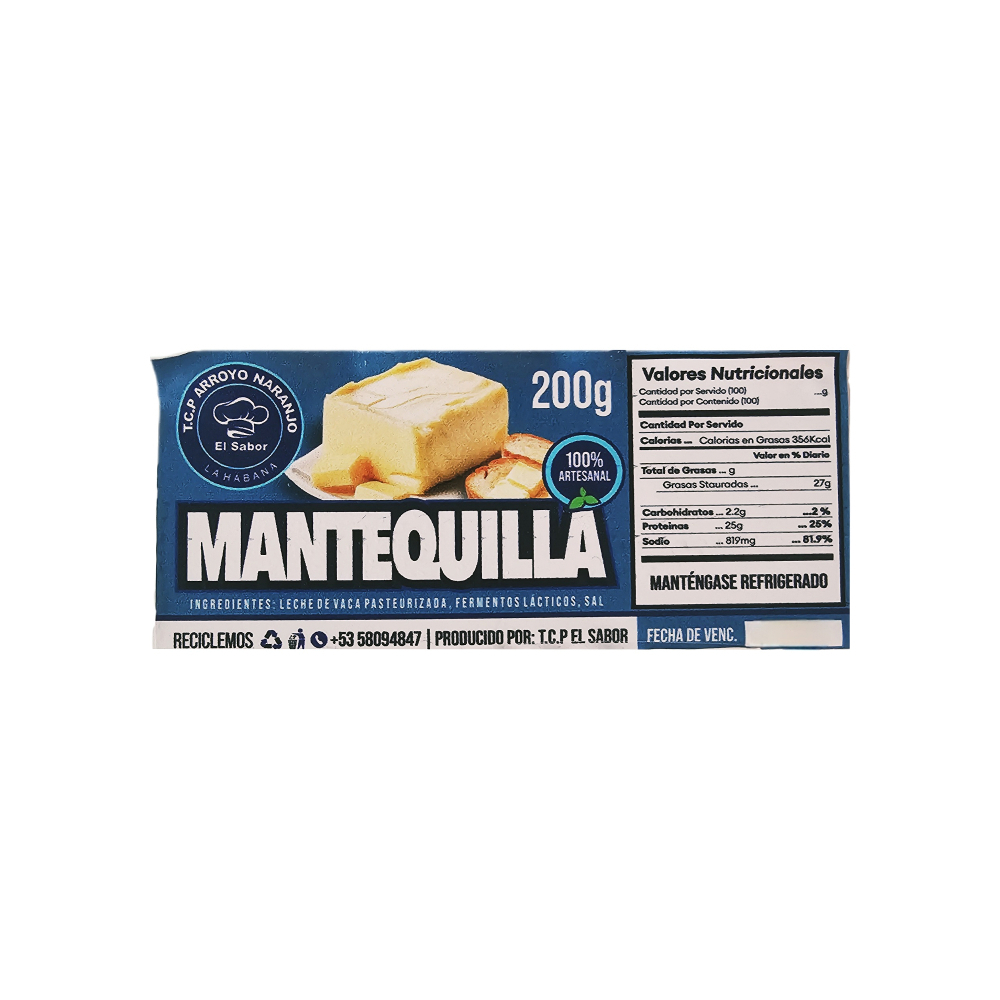 Mantequilla con sal El Sabor (200 g / 7. 05 oz)3