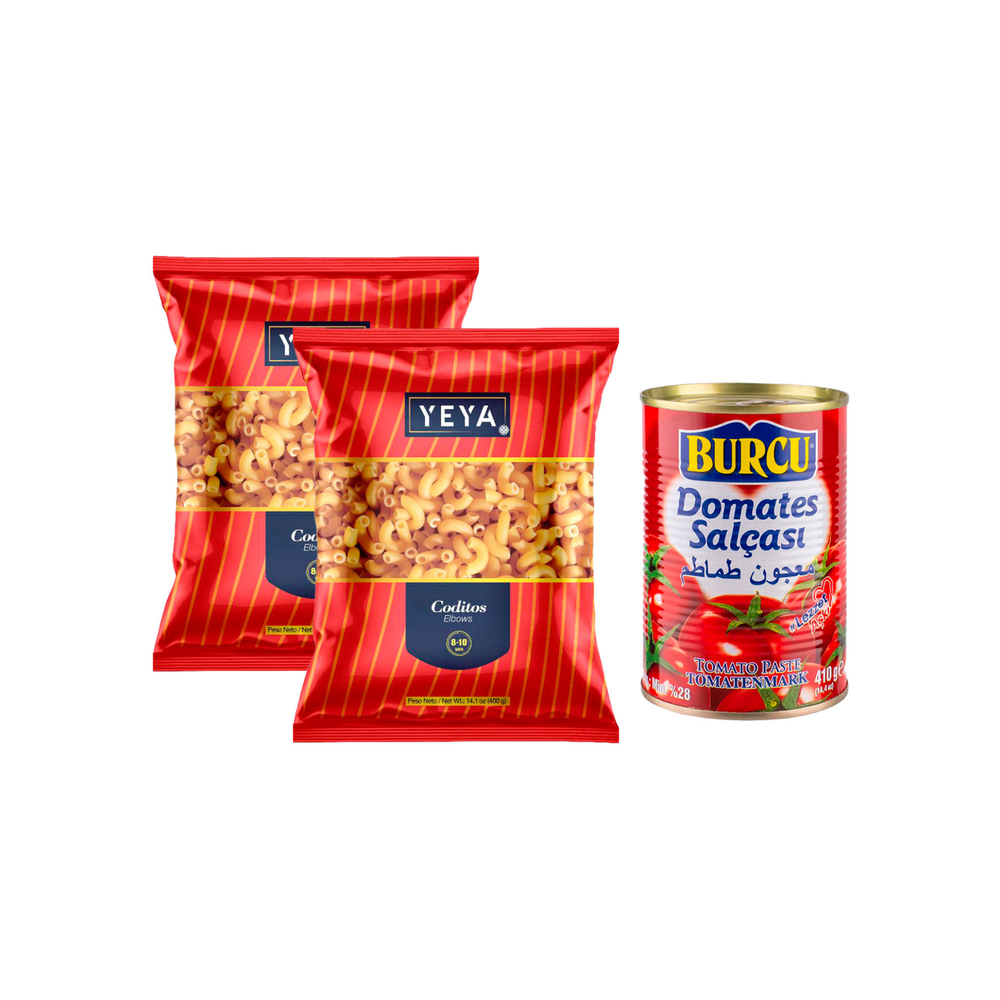 Coditos + Pasta de tomate
