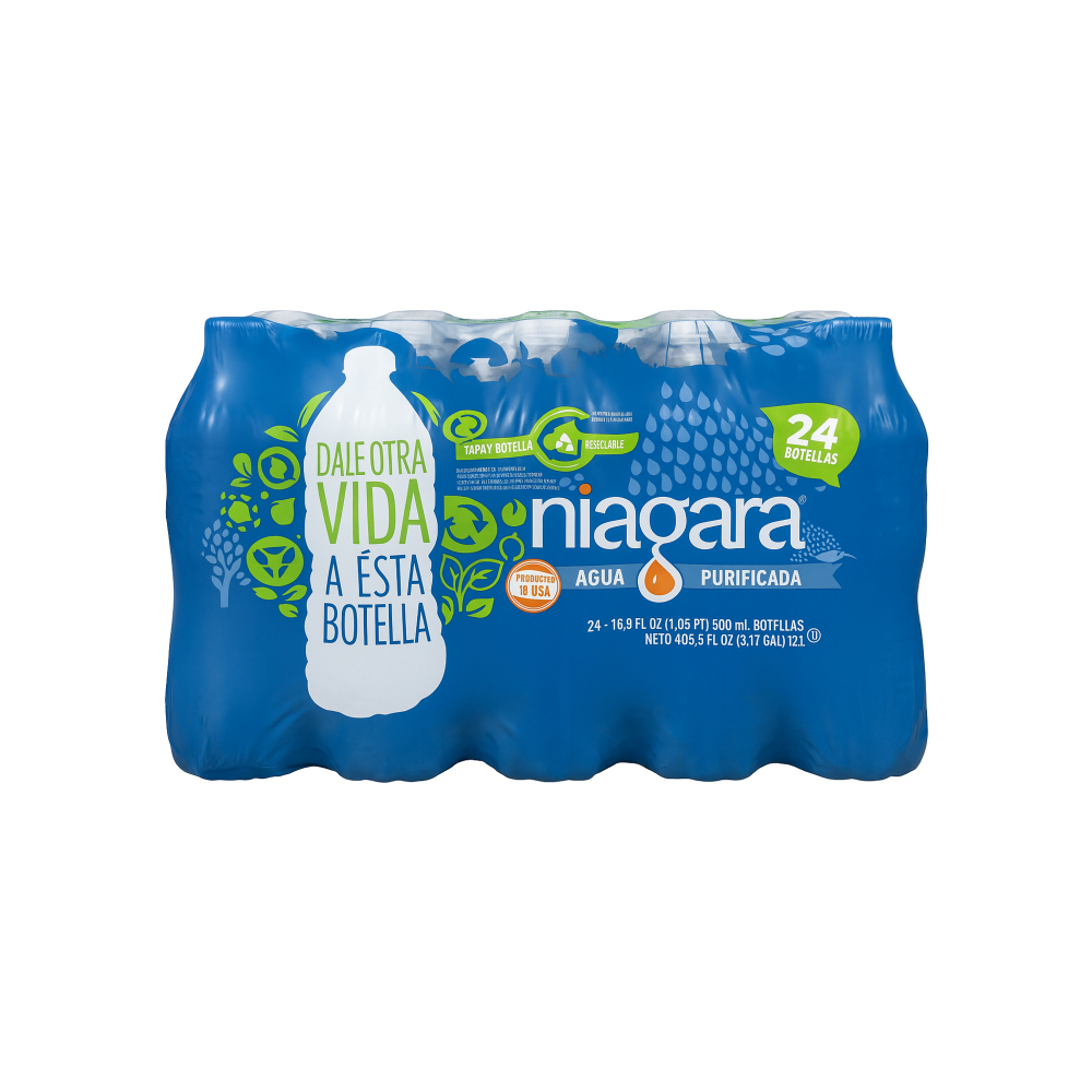 Agua purificada Niagara (24 x 500 ml)