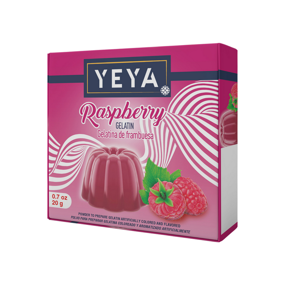 Gelatina sabor frambuesa yeya (20 g)0