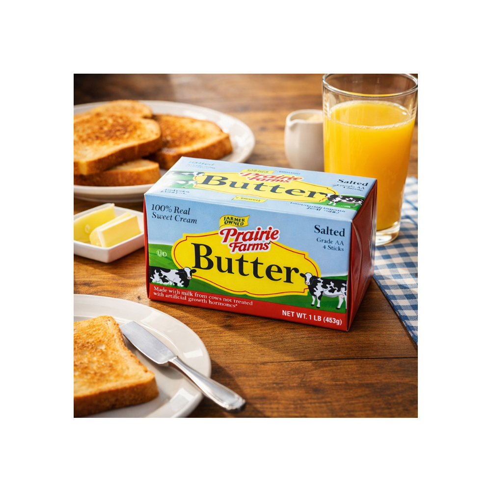 Mantequilla con sal Prairie Farms (453 g / 1 lb)3