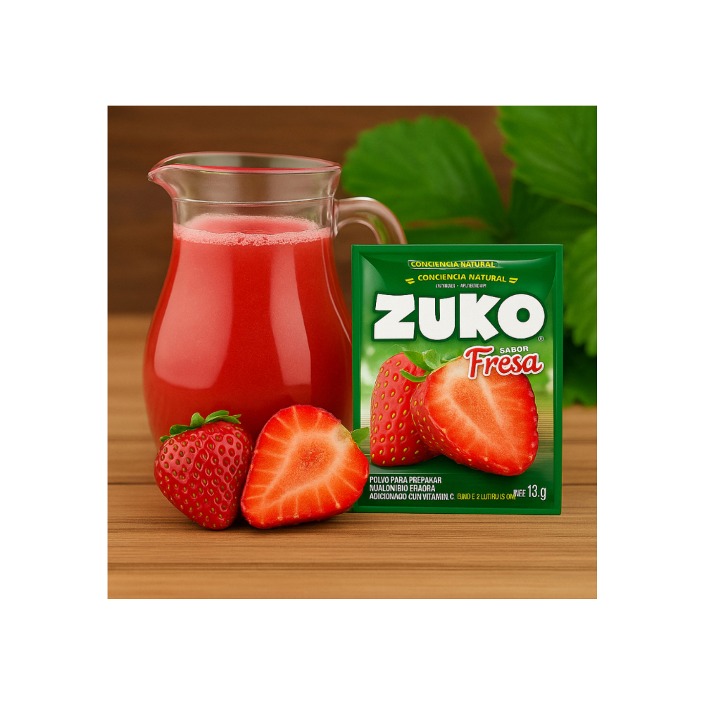 Combo refrescos zuko mandarina (5 x 13 g) + zuko fresa (5 x 13 g) + zuko limón (5 x 13 g)4