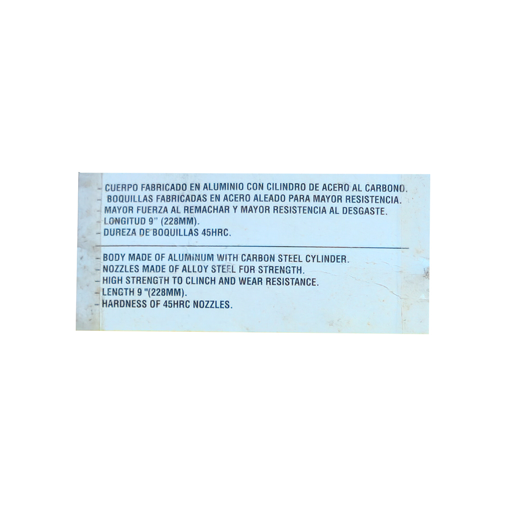 Remachadora - chirriadora - manual Security3