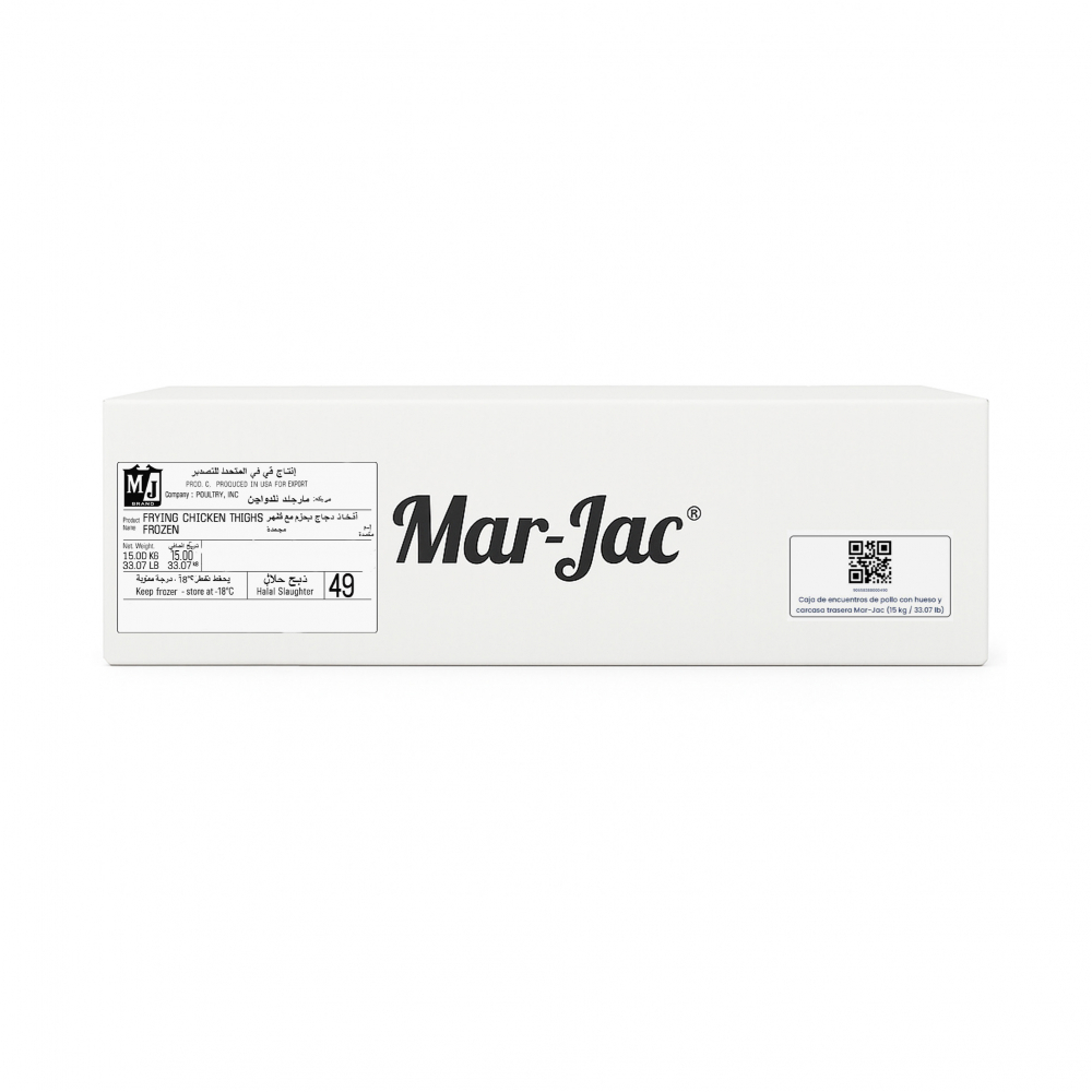 Caja de encuentros de pollo con hueso y carcasa trasera Mar-Jac (15 kg / 33. 07 lb)3