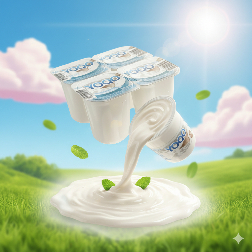 Yogurt sabor natural Yoqo (4 x 125 g / 4. 41 oz)3