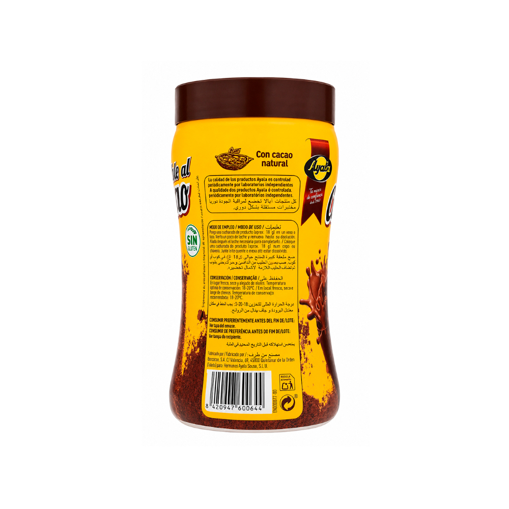 Cacao soluble en polvo Ayala (500 g / 1. 1 lb)1