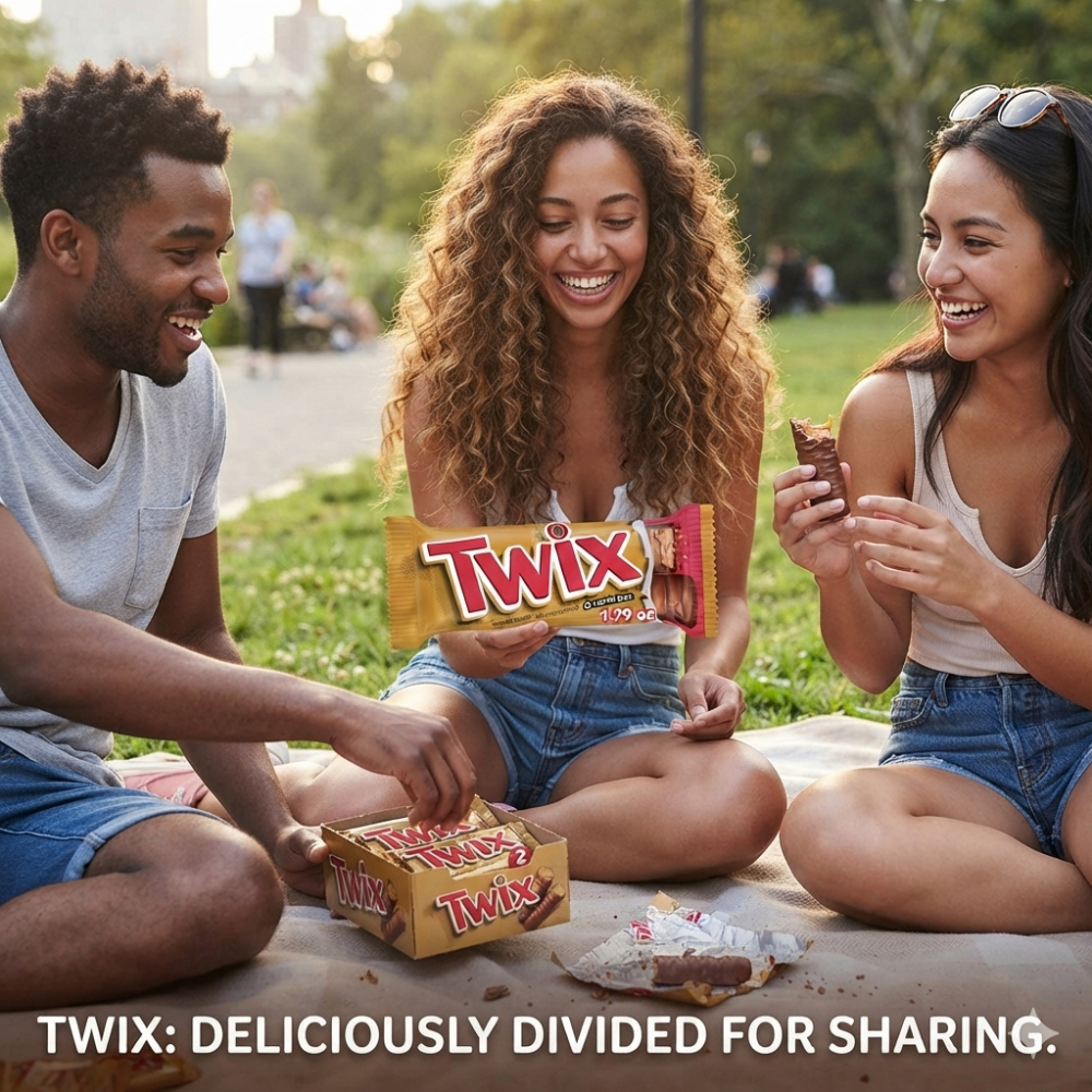 Barras de galleta de caramelo y chocolate con leche Twix (50. 7 g / 1. 79 oz)3