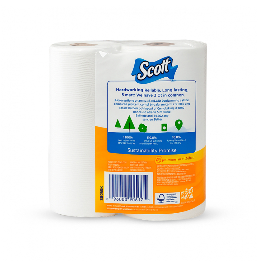 Papel sanitario doméstico Scott Brand (12 x 4 u)1