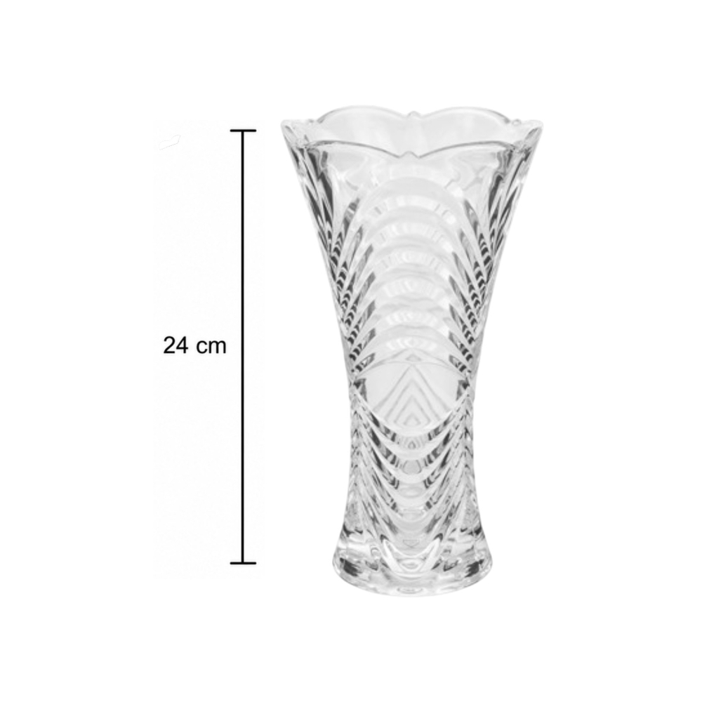 Florero de cristal Boston 24 cm Alessandro1