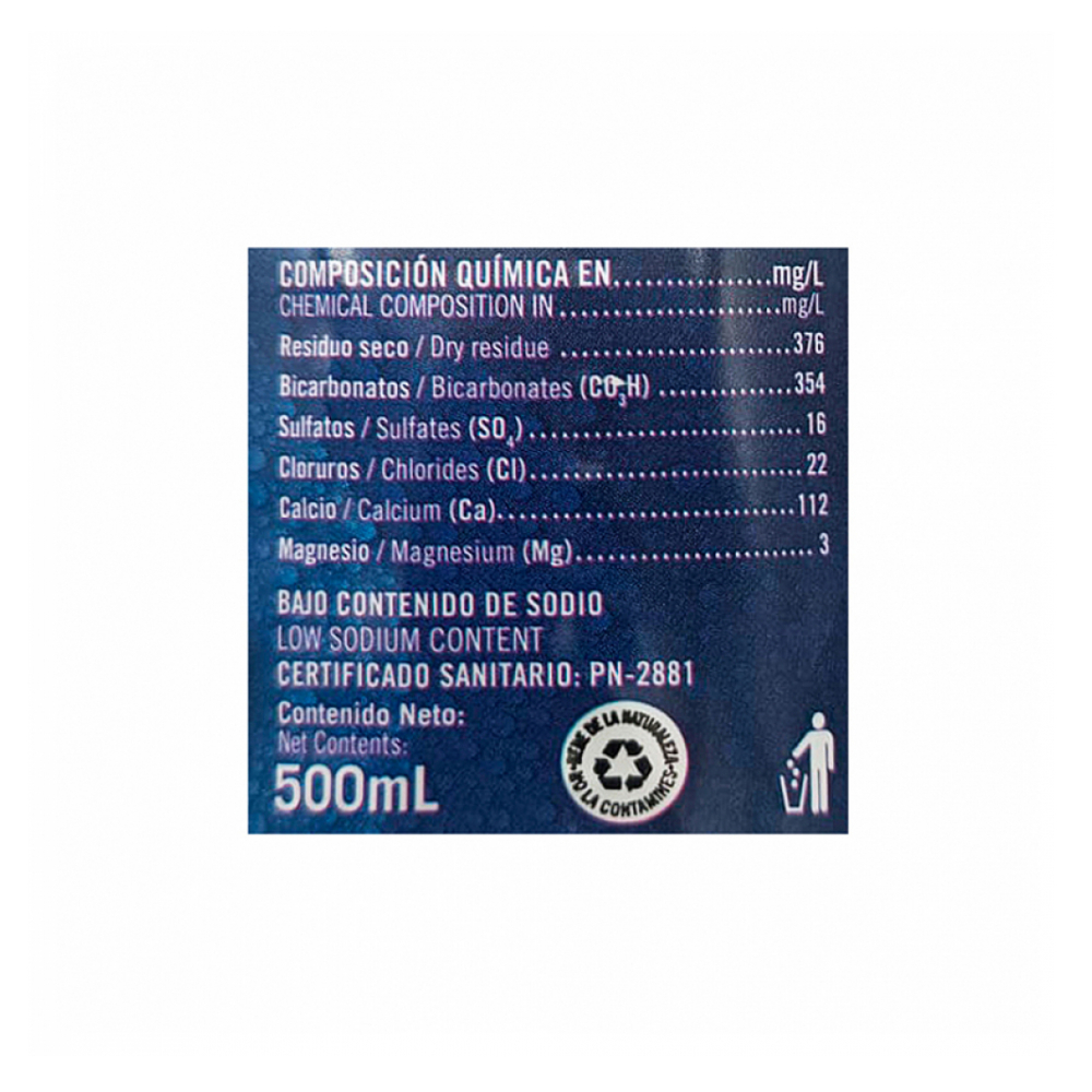 Agua mineral natural Ciego Montero (500 ml)3