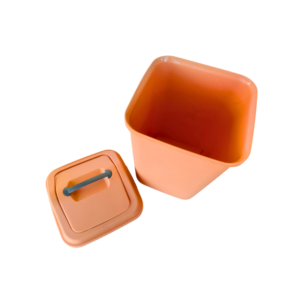 Cubo de basura portátil con tapa abatible Wastebin2