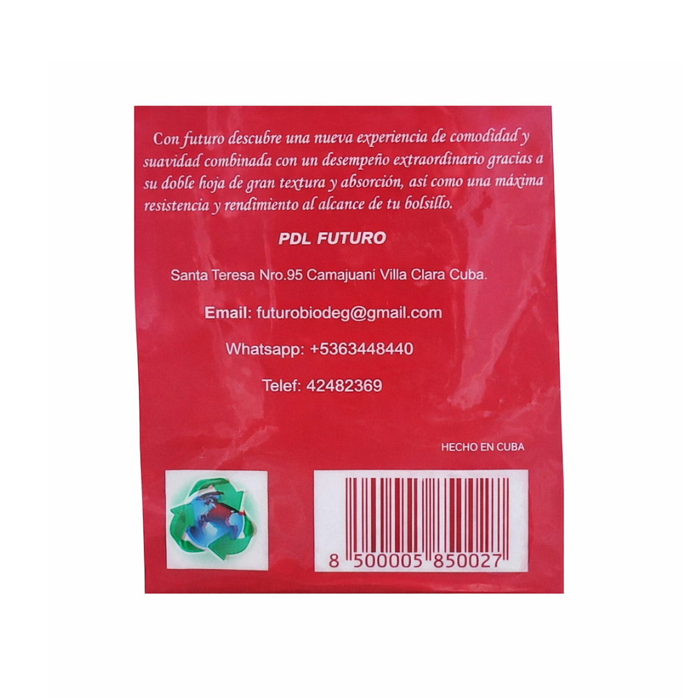 Papel higiénico hojas dobles Futuro (4 u)2