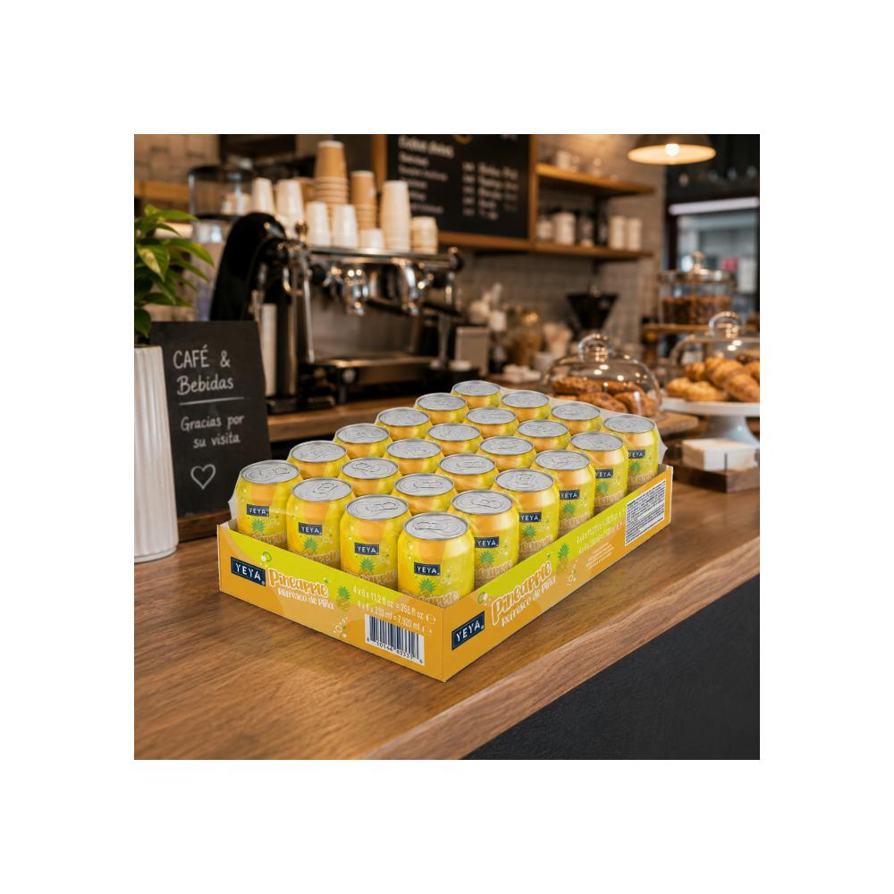 Caja de refresco gaseado de piña yeya (24 x 330 ml)1