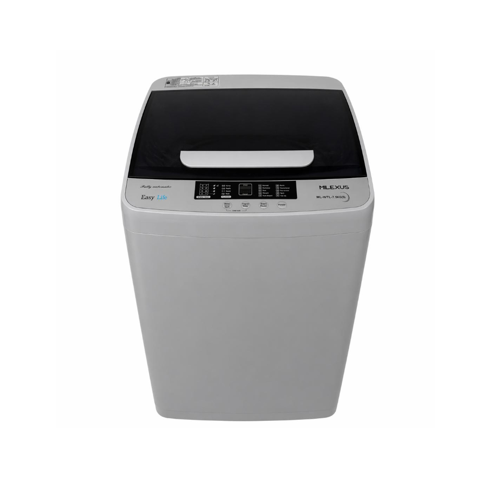 Lavadora automática de 7. 5 kg gris Milexus ml-lvtl-7. 5 kg
