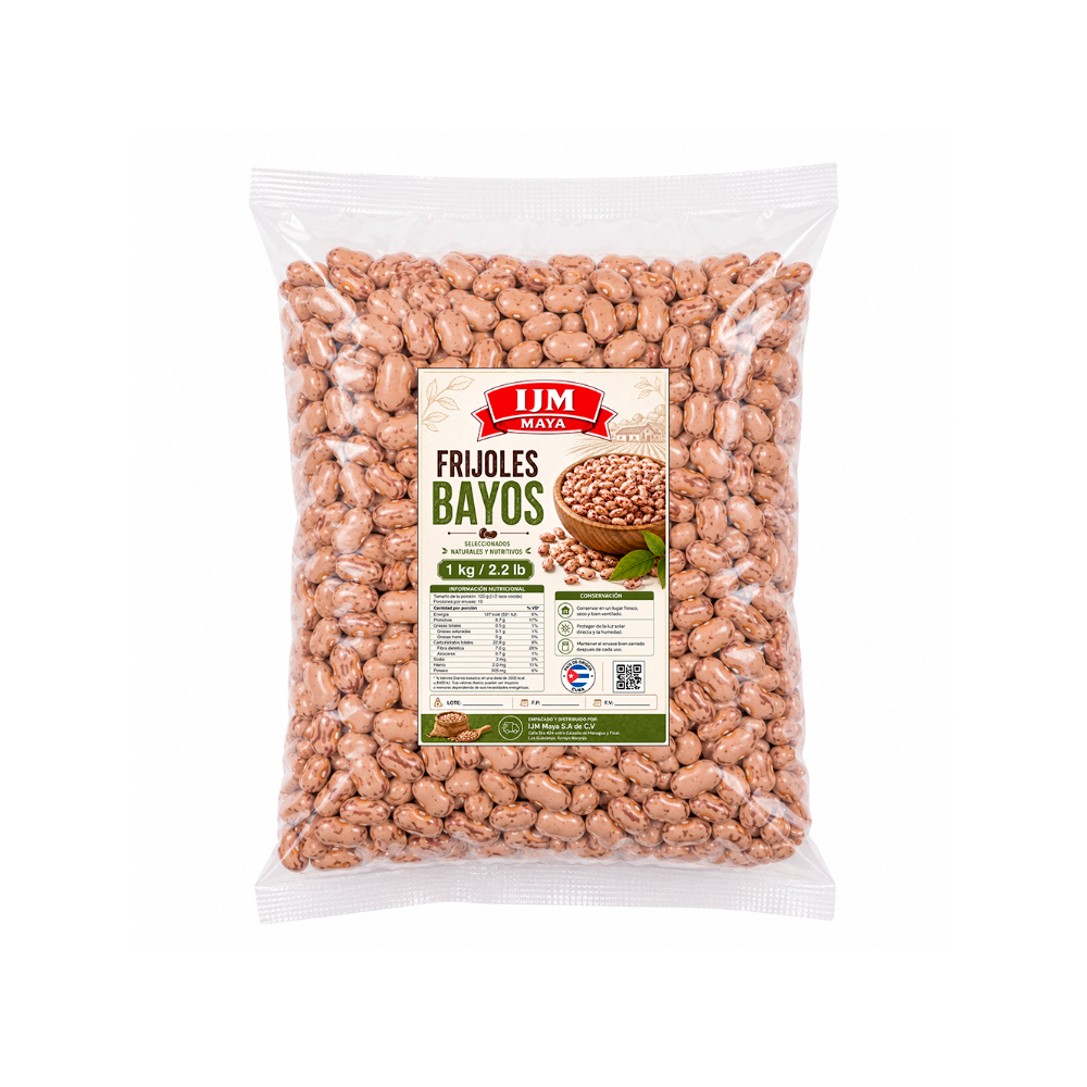 Frijoles bayos ijm Maya (1 kg / 2. 2 lb)