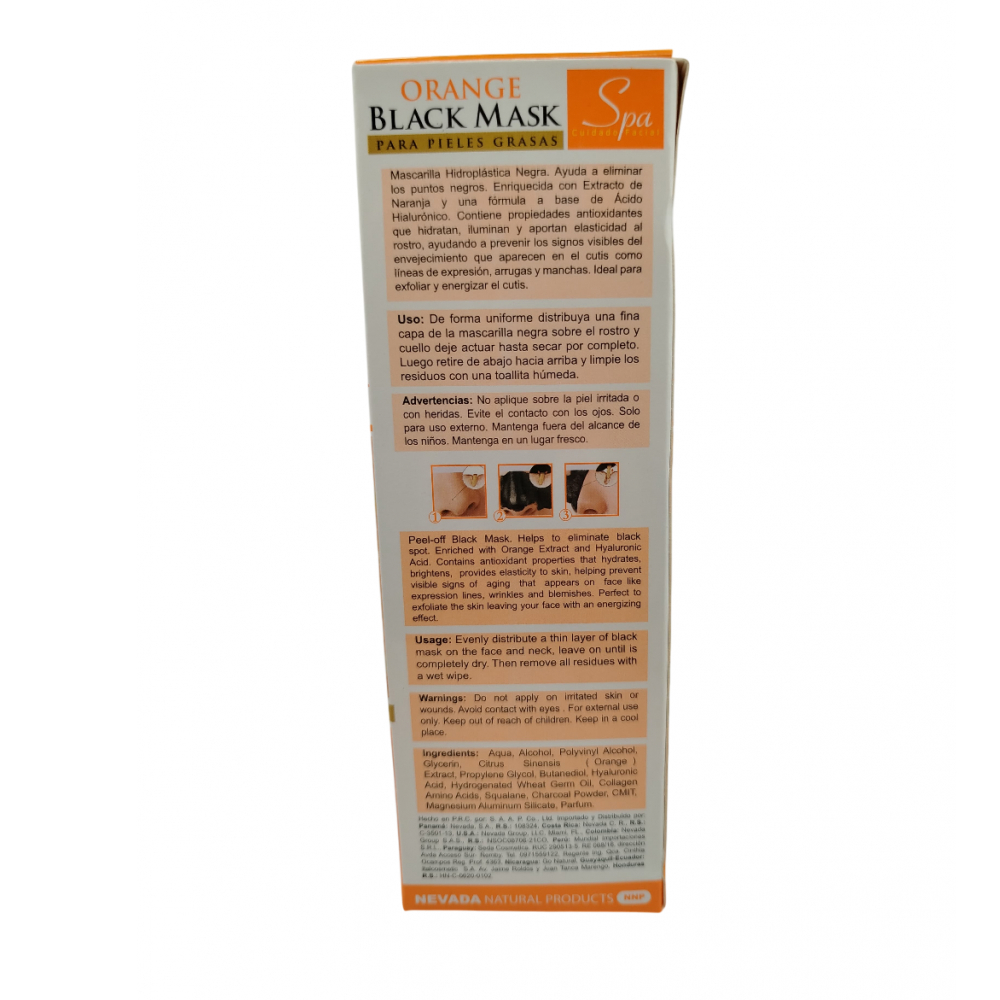 Aclarador facial -máscara- negra de naranja nnp (120 g / 4. 23 oz)1