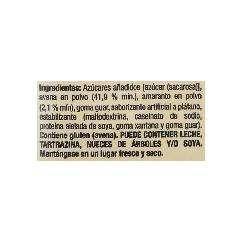 Avena para licuado instantáneo sabor plátano Great Value (200 g / 7. 05 oz)1