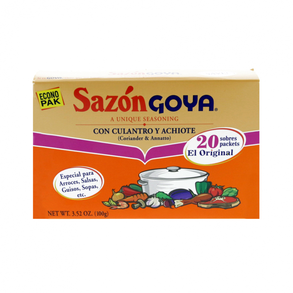 Sazón con culantro y achiote Goya (100 g / 3. 52 oz)