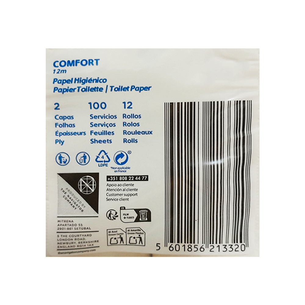 Papel sanitario Extrela Confort (3 x 12 u)2
