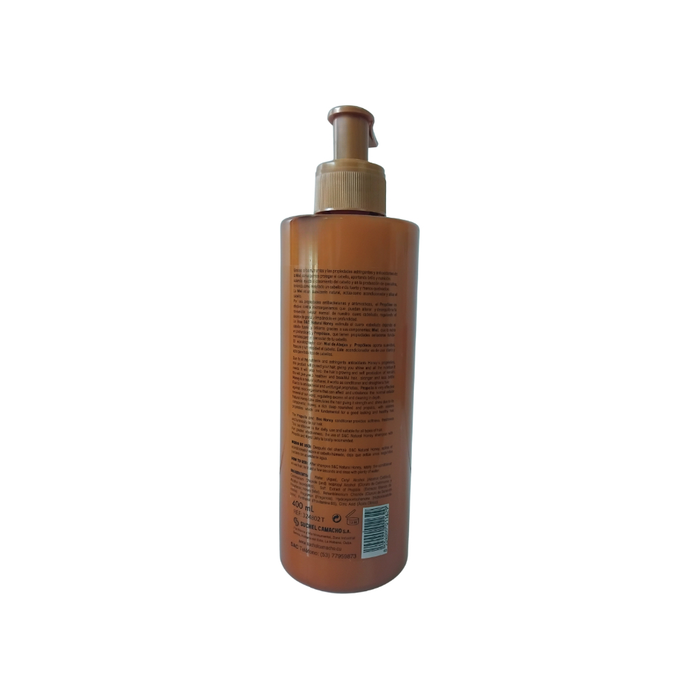 Acondicionador con miel de abejas y propóleos Natural Honey s&c (400 ml)2