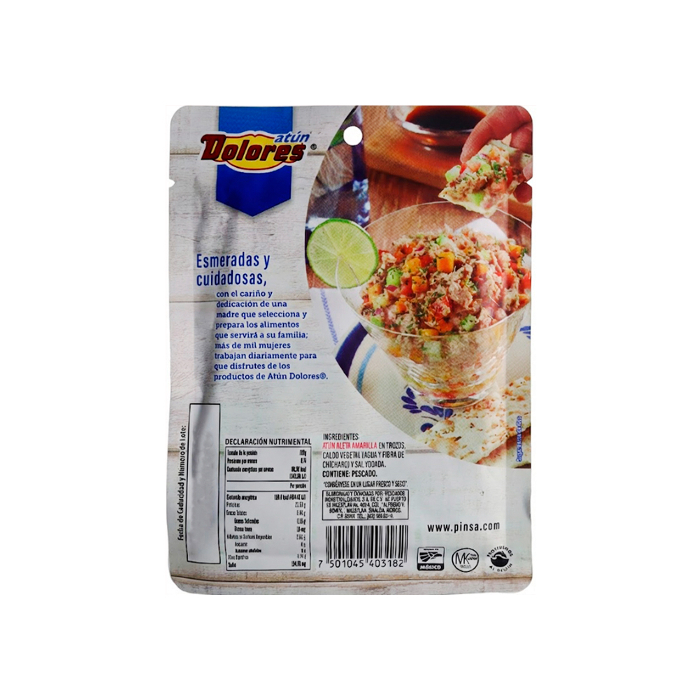 Atún aleta amarilla en trozos en agua Dolores (2 x 78 g / 2. 75 oz)1
