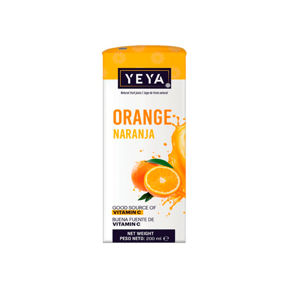 Bebida saborizada sabor naranja yeya (27 x 200 ml)1