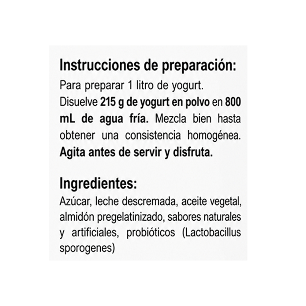 Yogurt bebible en polvo sabor fresa kdm Gold (215 g / 7. 58 oz)2