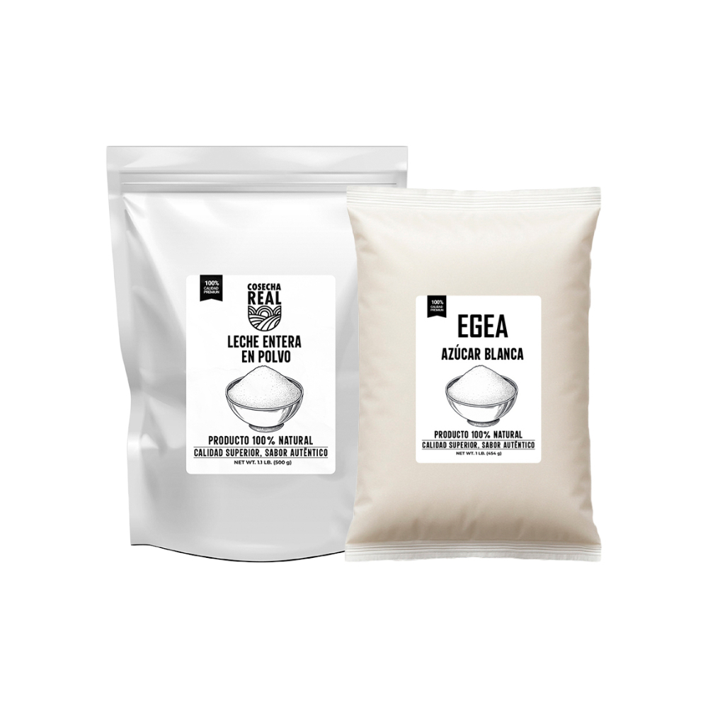 Leche entera en polvo Cosecha Real + Azúcar blanca egea
