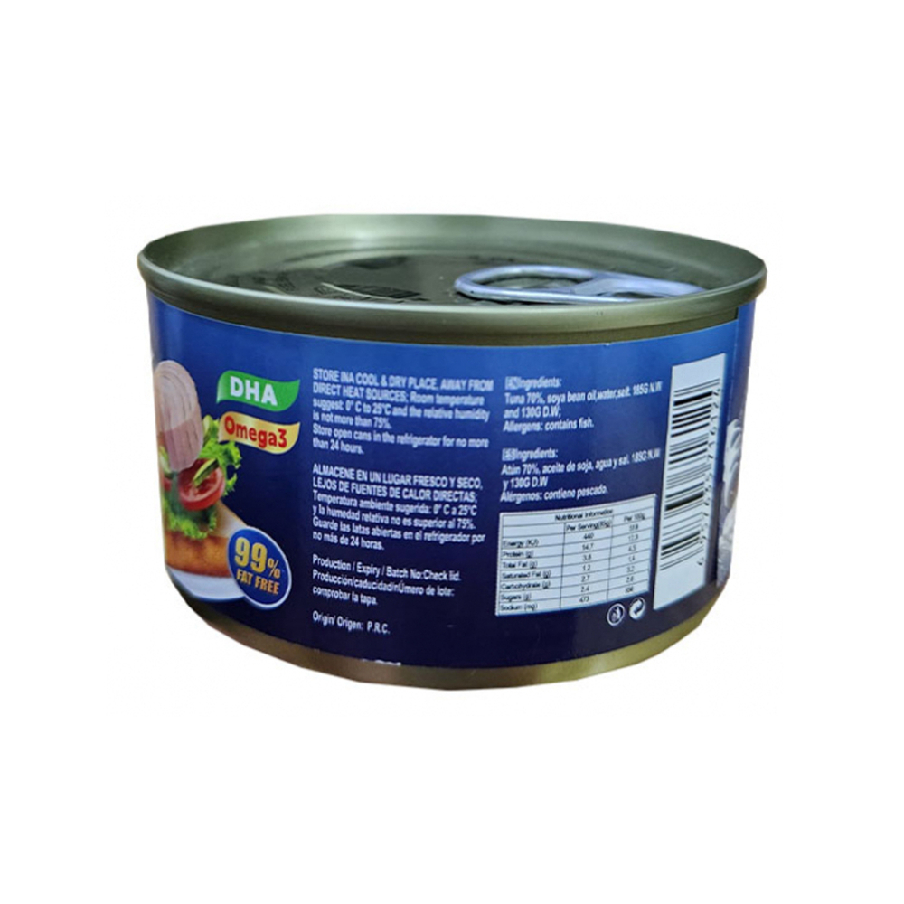 Atún lomitos en aceite Lucy (8 x 185 g / 6. 53 oz)1
