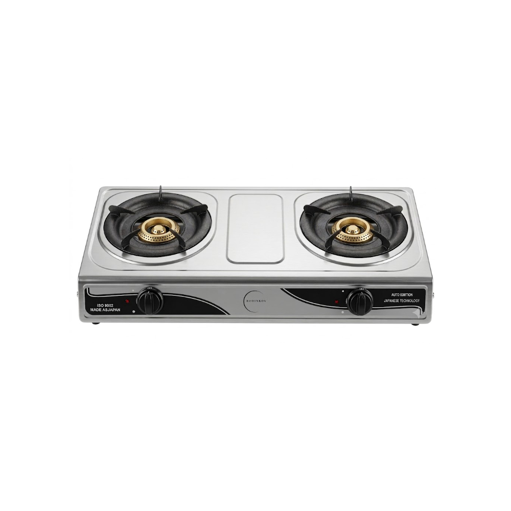 Cocina de gas de 2 hornillas Rudenkov gs-SS246