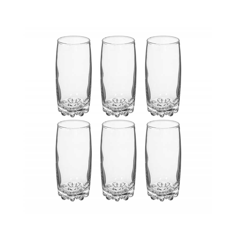 Juego de 6 vasos cristal agua Roma 280 ml Alessandro
