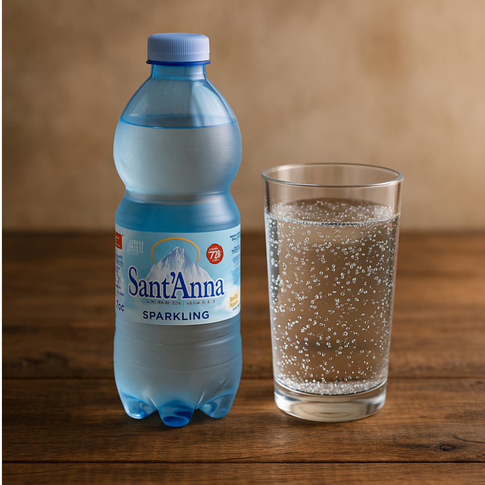 Agua mineral natural con gas Sant'Anna (500 ml)1