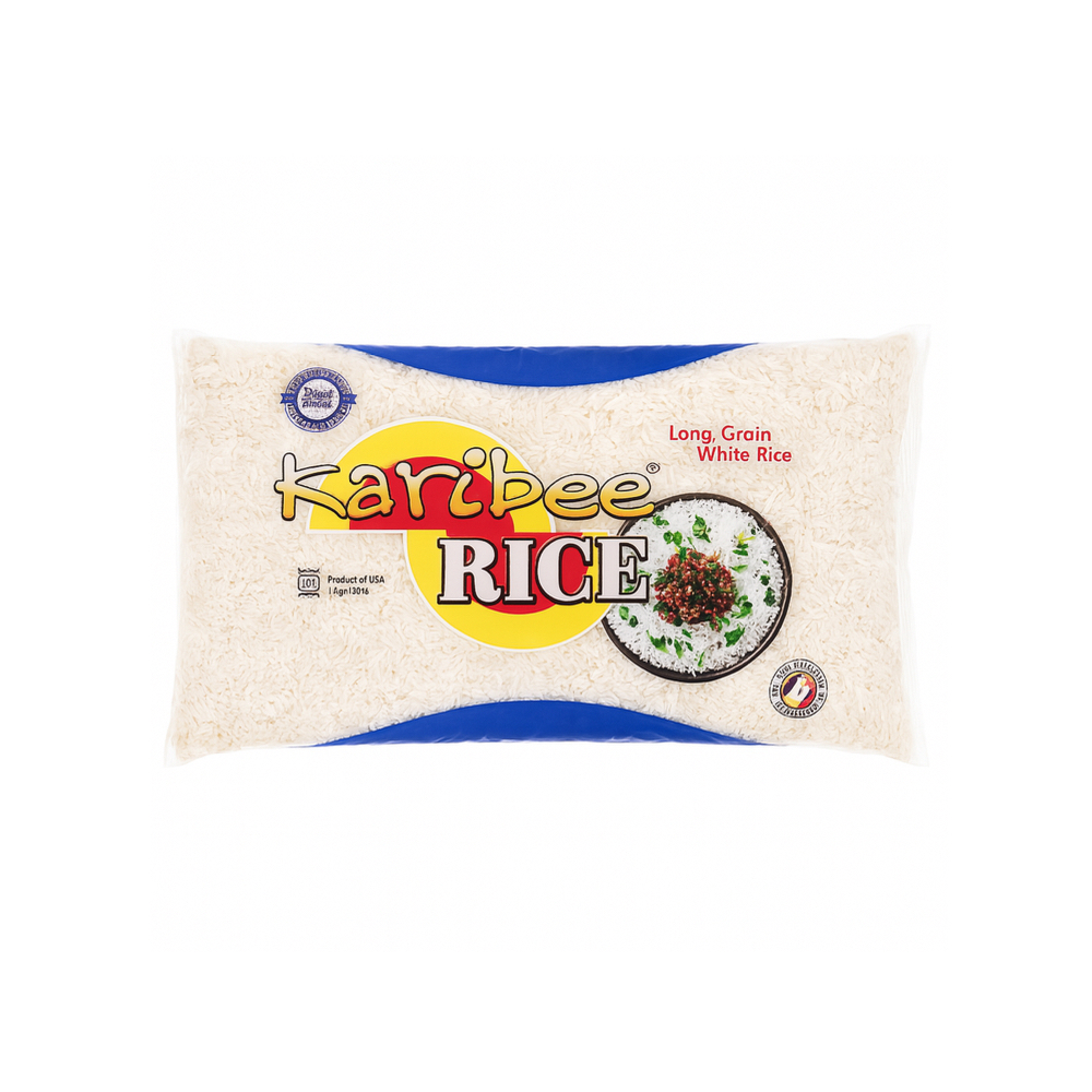 Arroz blanco de grano largo Karibee (1 kg / 2. 2 lb)