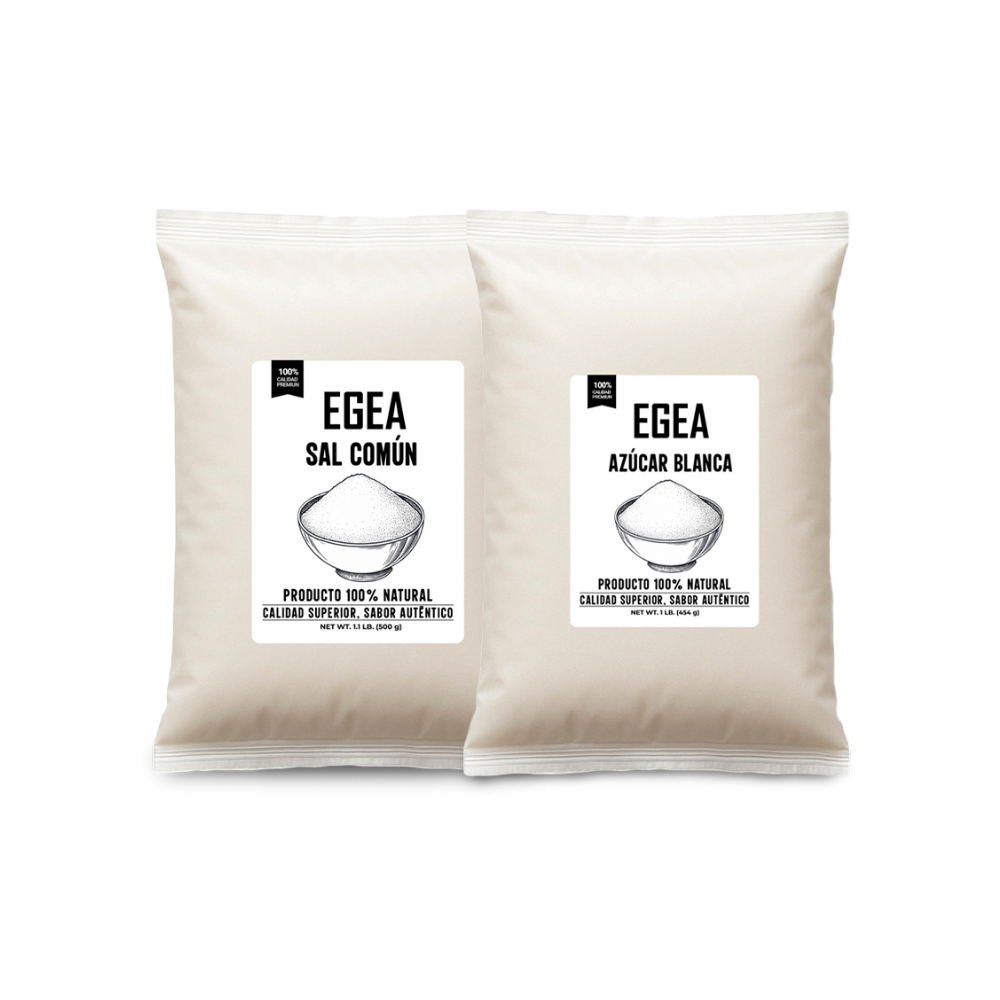 Combo dulce y salado egea: Sal común + Azúcar blanca