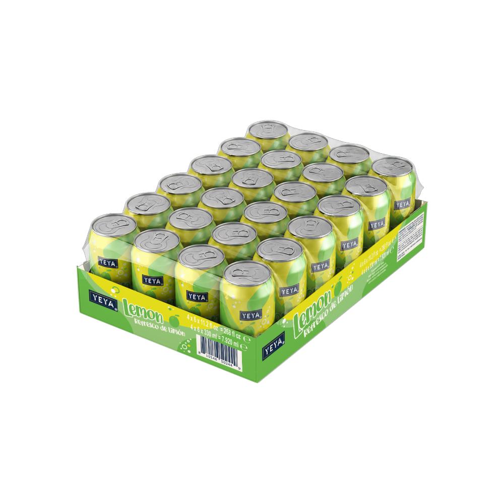 Caja de Refresco gaseado de limón yeya (24 x 330 ml)