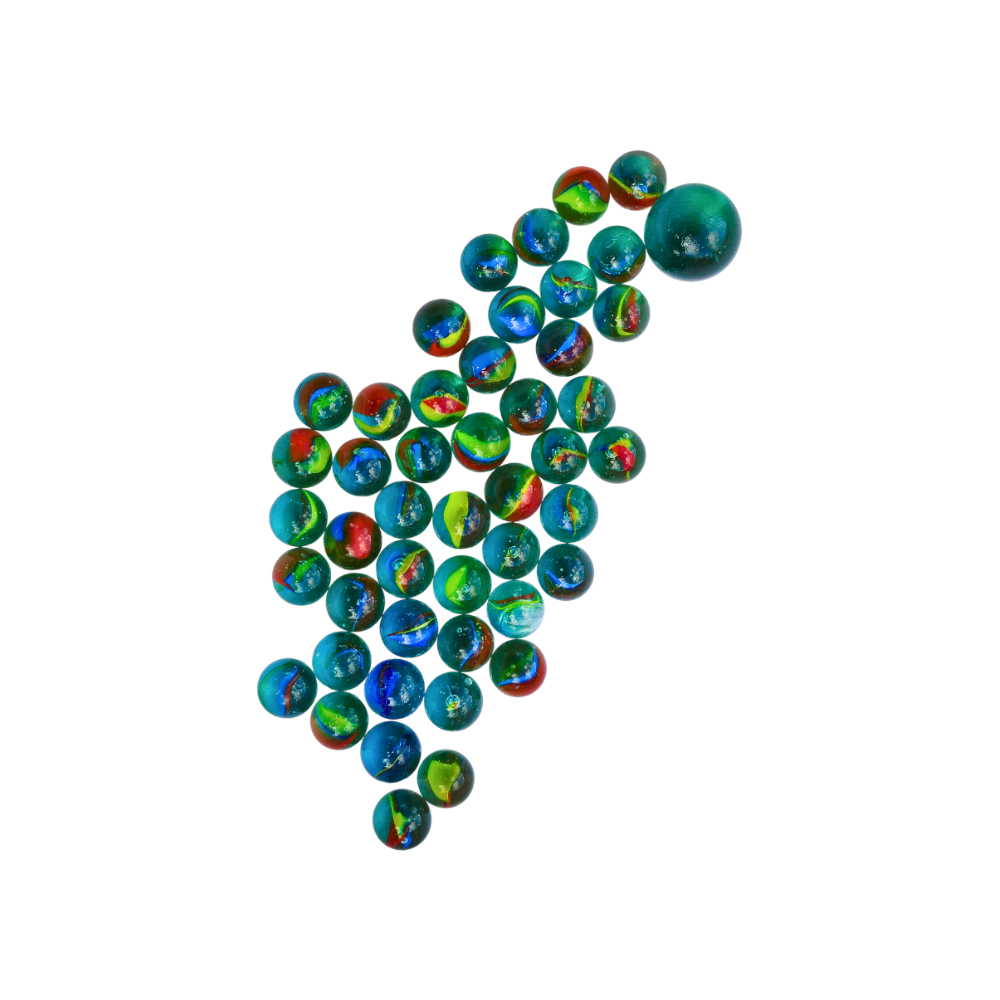 Juego de canicas de cristal Segolike (50 u)3