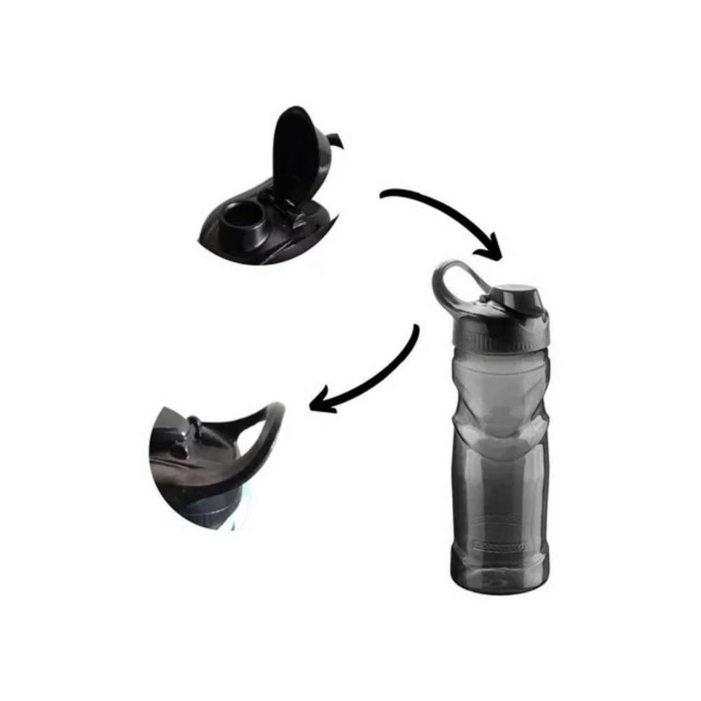 Botella deportiva plástica de 500 ml negro SR91/555 Sanremo1