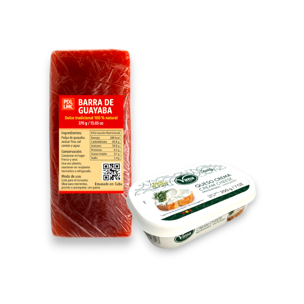 Barra de guayaba + Queso Crema