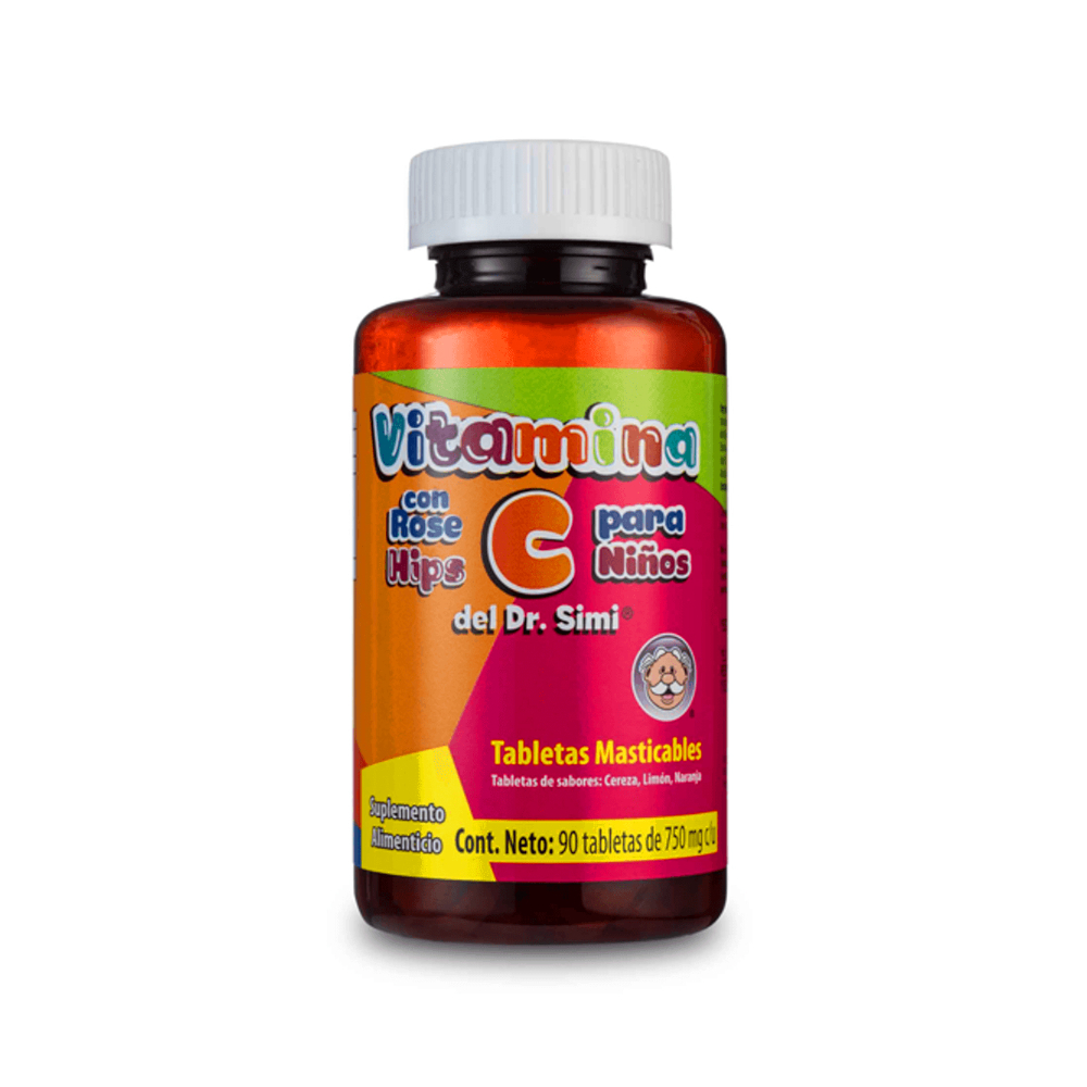 Vitamina c para niños 750 mg Dr. Simi (90 tabletas)2