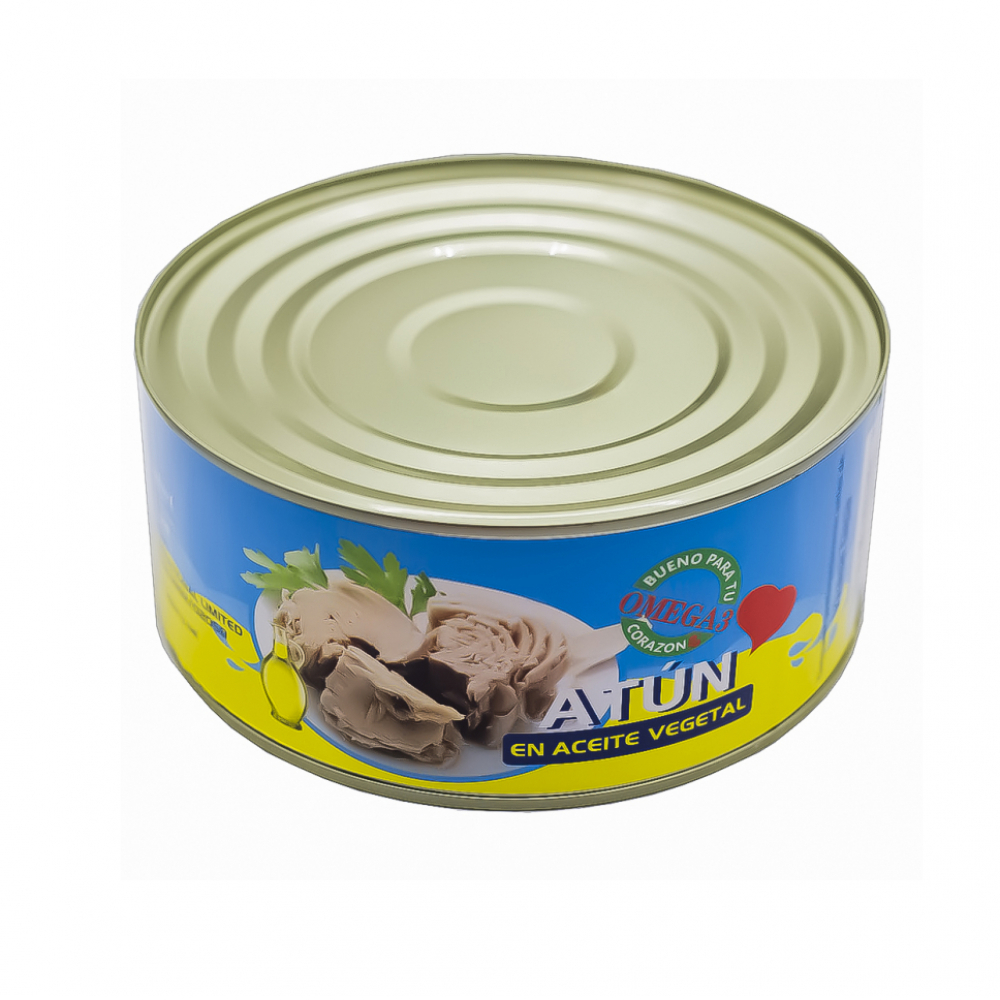 Atún en aceite vegetal Docanned (1 kg / 2. 2 lb)