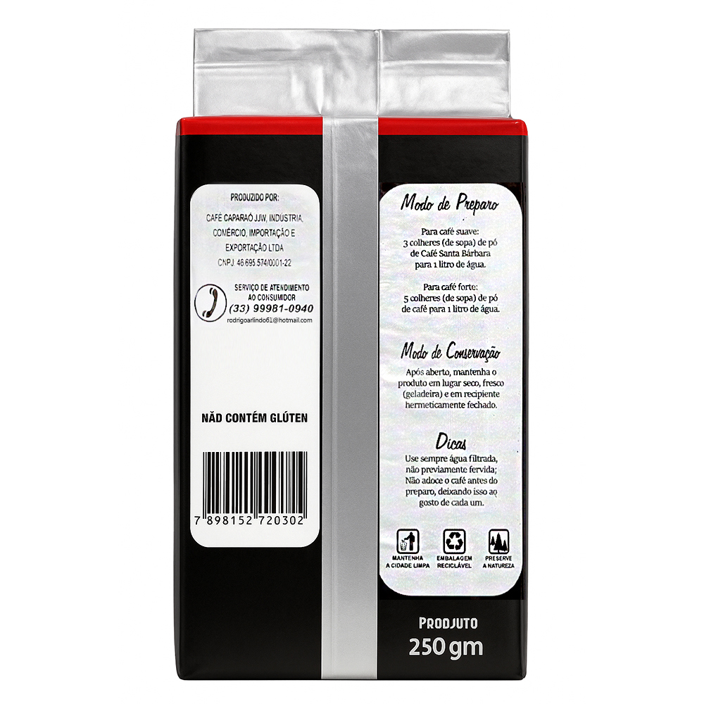 Café tostado y molido extra fuerte Santa bárbara (250 g / 8. 8 oz)1
