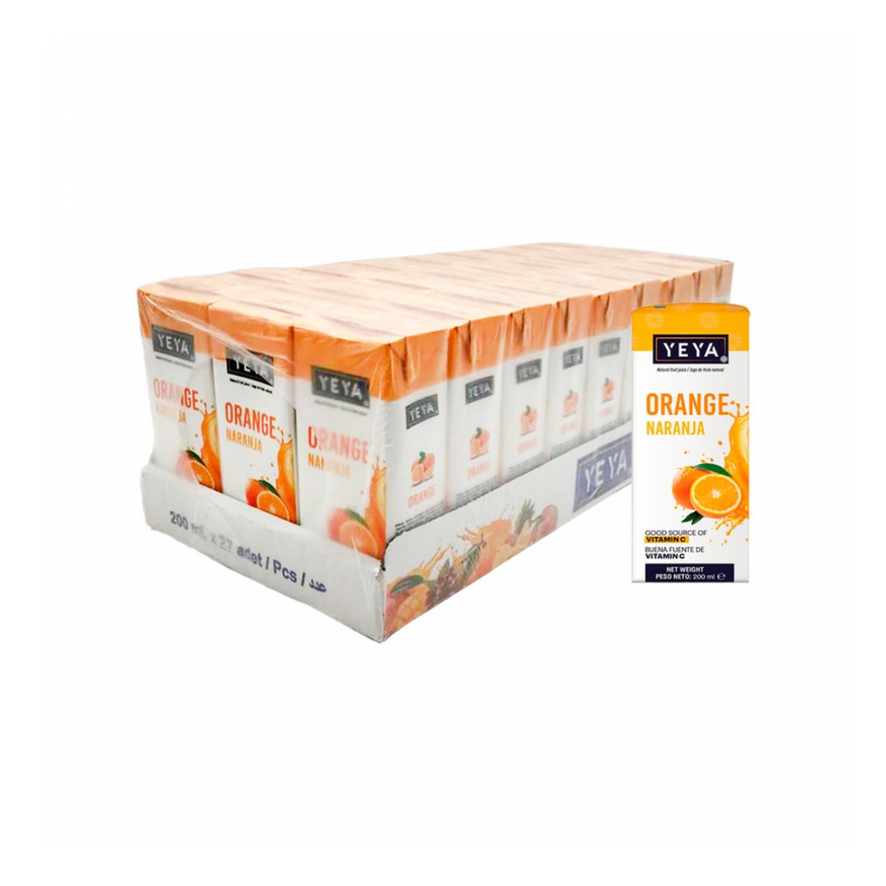 Bebida saborizada sabor naranja yeya (27 x 200 ml)