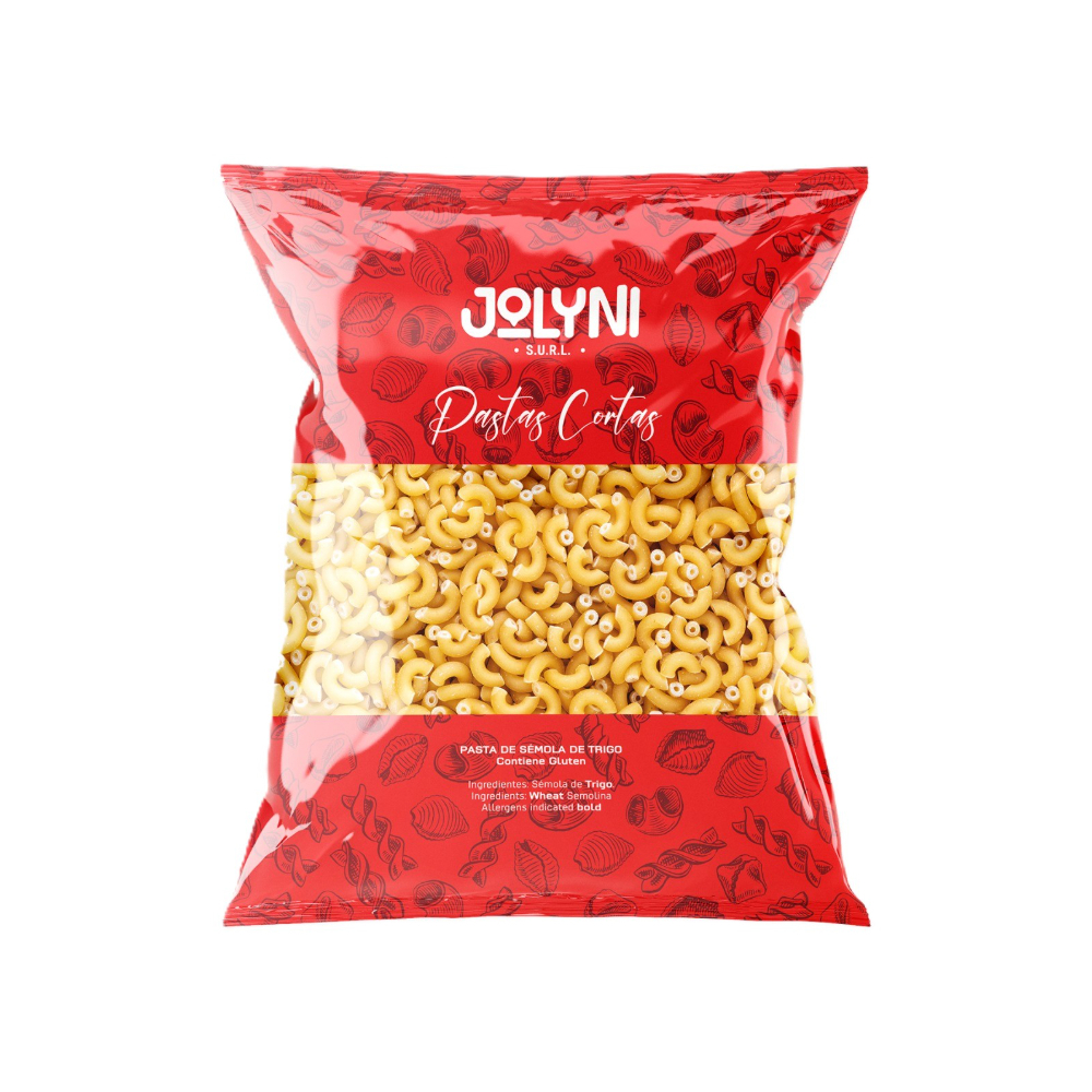 Pastas cortas - codo Coquilletes Jolyni (500 g / 1. 10 lb)