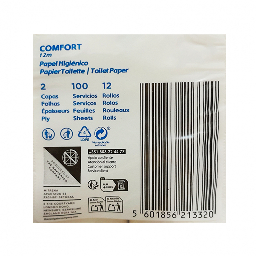 Papel sanitario Extrela Confort (12 u)2