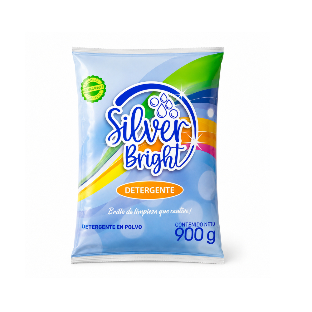 Detergente en polvo multiusos Silver Bright (900 g / 1. 98 lb)