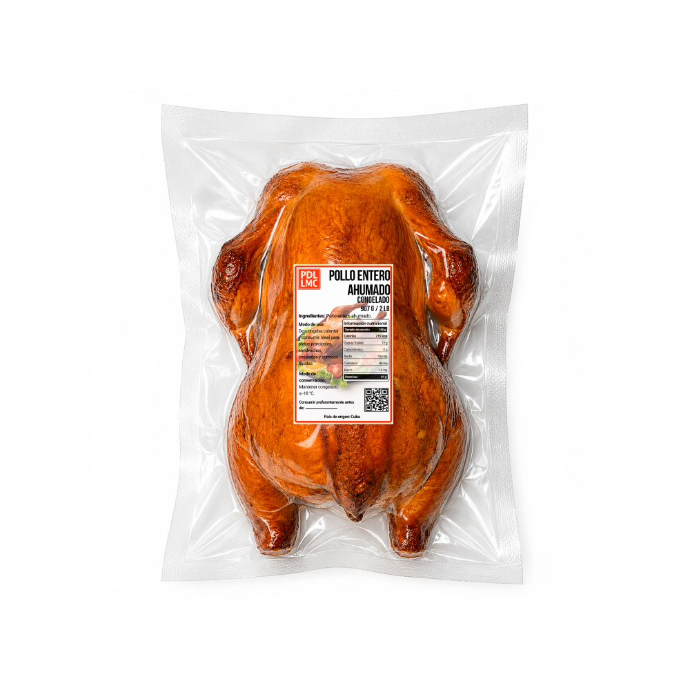 Pollo entero ahumado pdl lmc (907 g / 2 lb)2