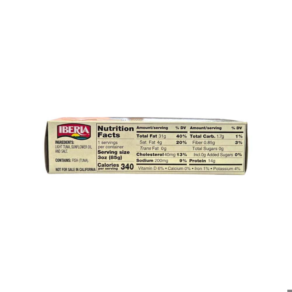 Atún claro en aceite de girasol Iberia (113 g / 4 oz)1