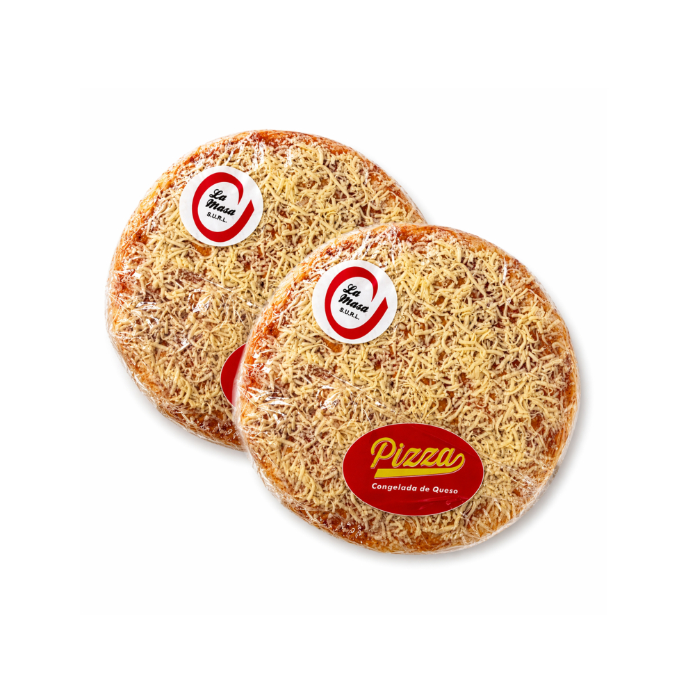 Combo: Pizza de queso precocida congelada (2 x 20 cm)